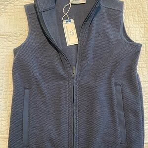 Southern Tide Boy’s Navy Zip-Up Sweater Vest